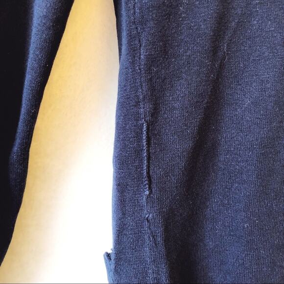 Pink Rose Navy Blue Long Sleeve Cardigan - Picture 7 of 7